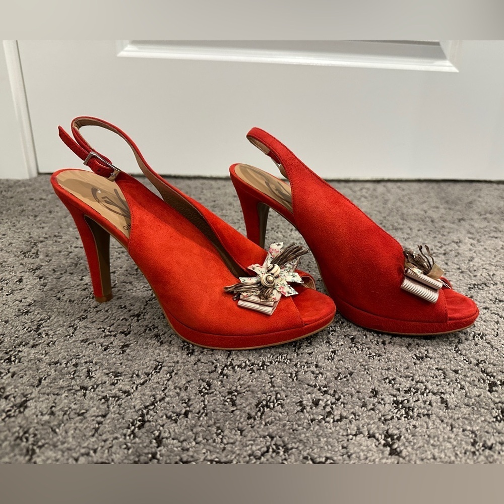 Gino Vaello red heels made in Spain| size 38